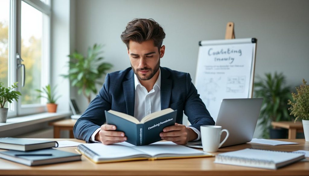 découvrez une sélection d'ouvrages essentiels pour aider le coach débutant à développer une posture professionnelle efficace et authentique.